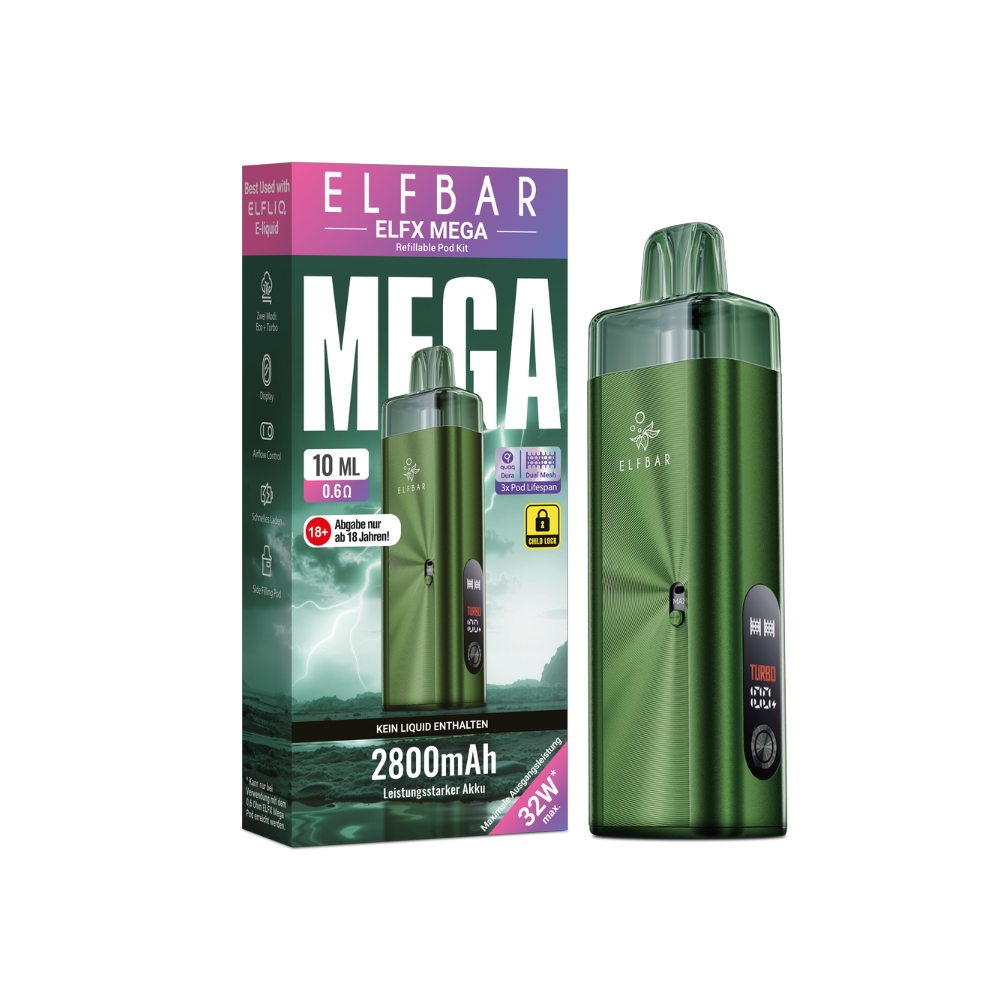 Elfbar ELFX Mega Pod Kit - Grün