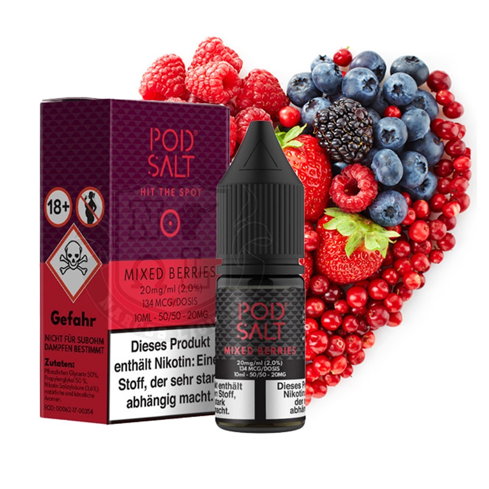 POD SALT Core Liquid 20mg - Mixed Berries Ice