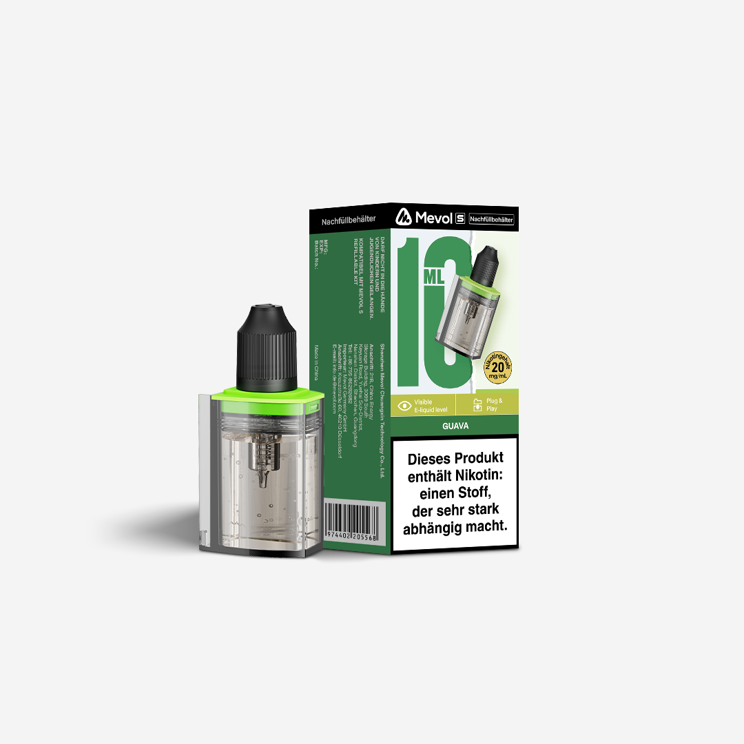 Mevol S 10K Pods 10ml - Guava
