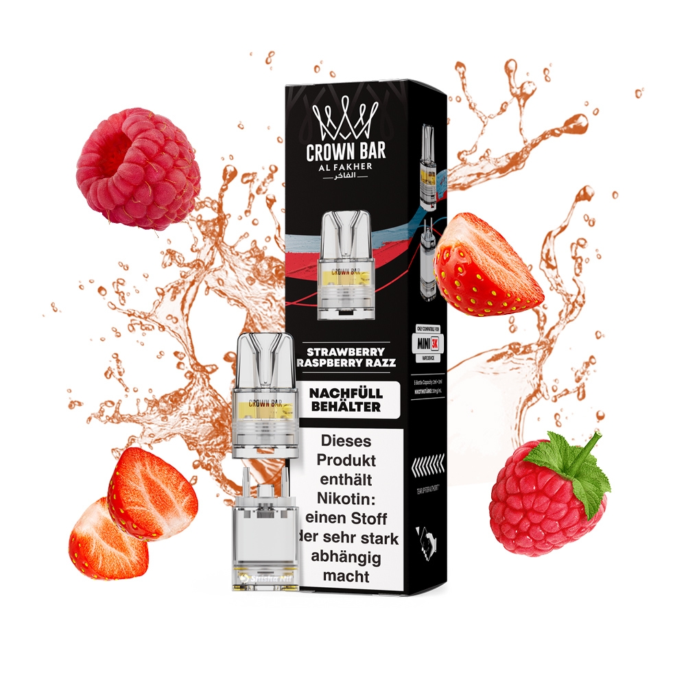 Al Fakher Mini Pods 3000 - Strawberry Raspberry Razz