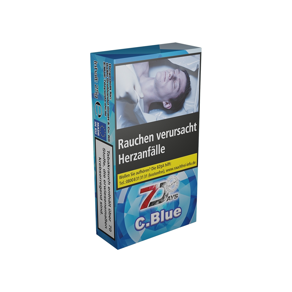 7 Days Tabak Platin 25g - C.Blue