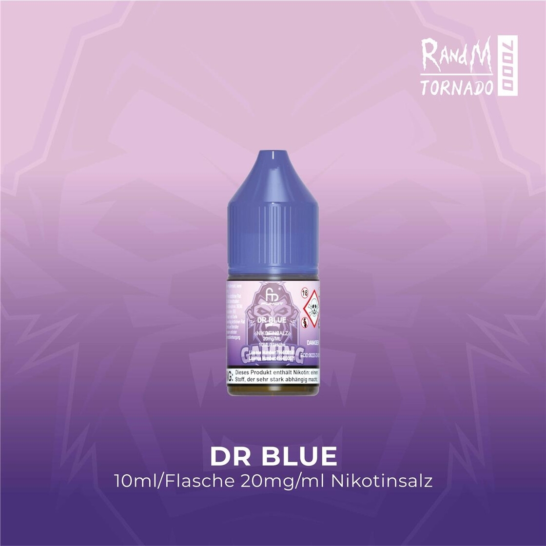 RandM Tornado Liquid 20mg - Dr Blue 