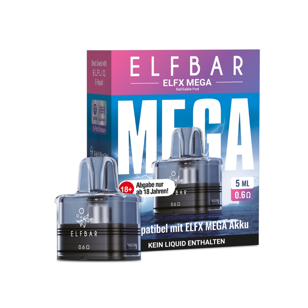 Elfbar ELFX Mega - Refillable Pod - 5ml - 0,6 Ohm