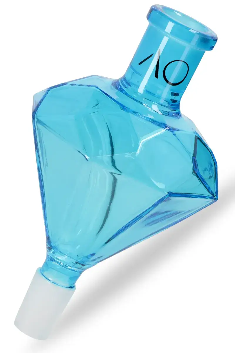 AO Glas Molassefänger 18/8 Diamond - Hellblau