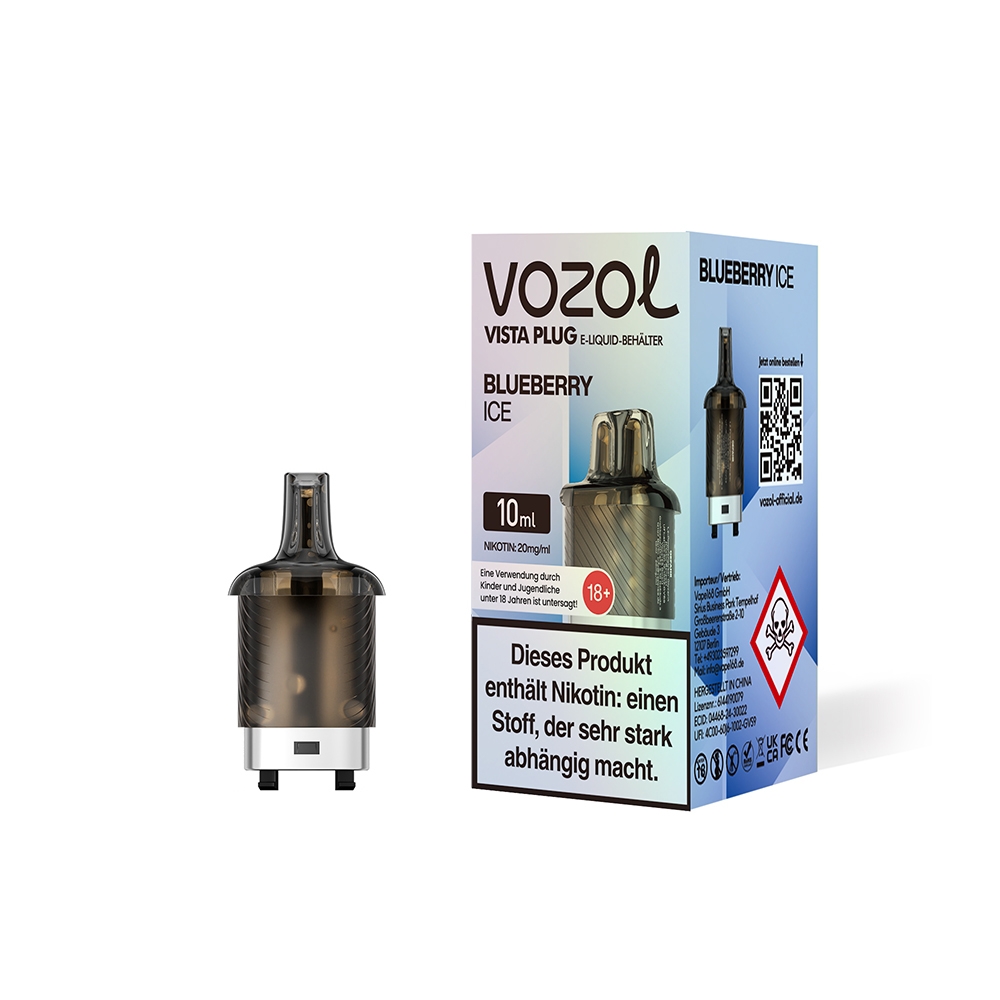 Vozol Vista Plug Pod 10ml - Blueberry Ice