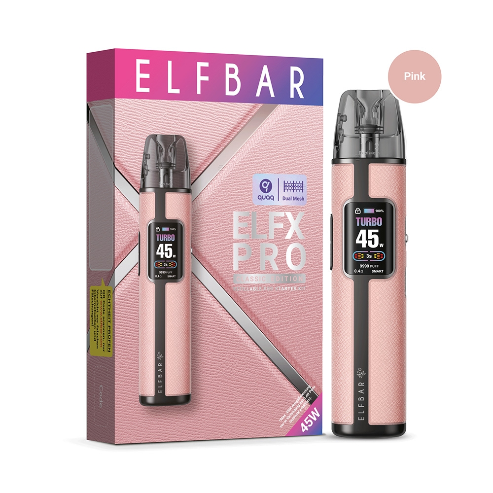 Elfbar ELFX PRO Refillable Kit - Pink