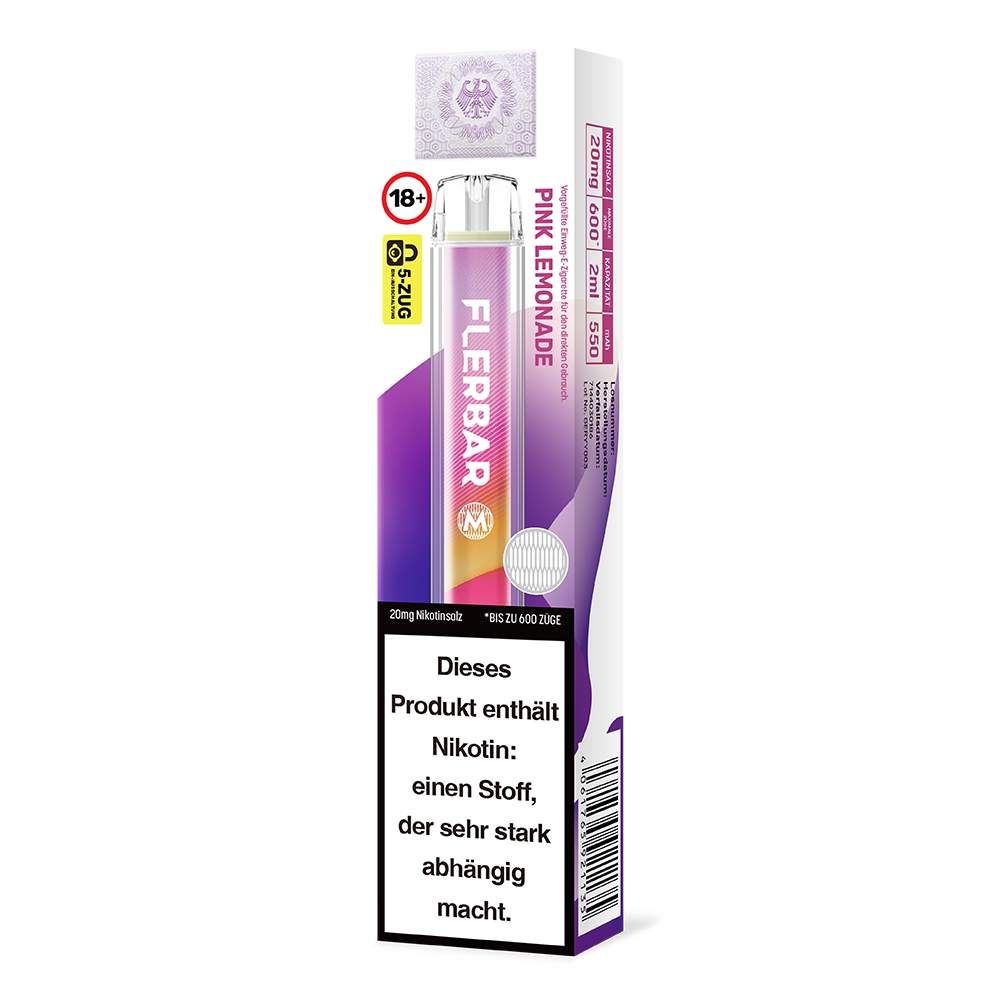 Flerbar M E-Shisha 600 - Pink Lemonade 20mg
