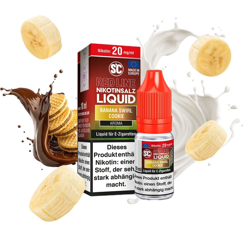 SC Red Line Nikotinsalz Liquid 20mg - Banana Swirl Cookie