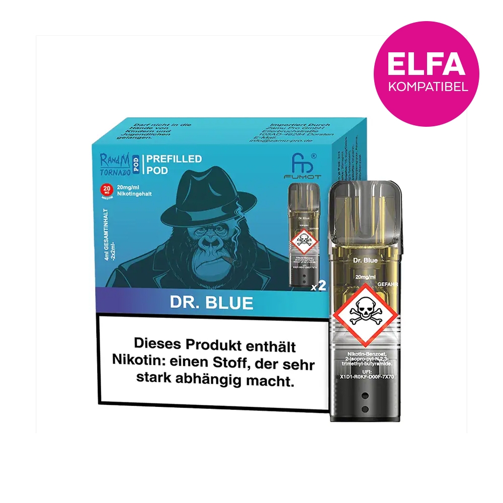 RandM Tornado Pods (2stk) 20mg - Dr. Blue