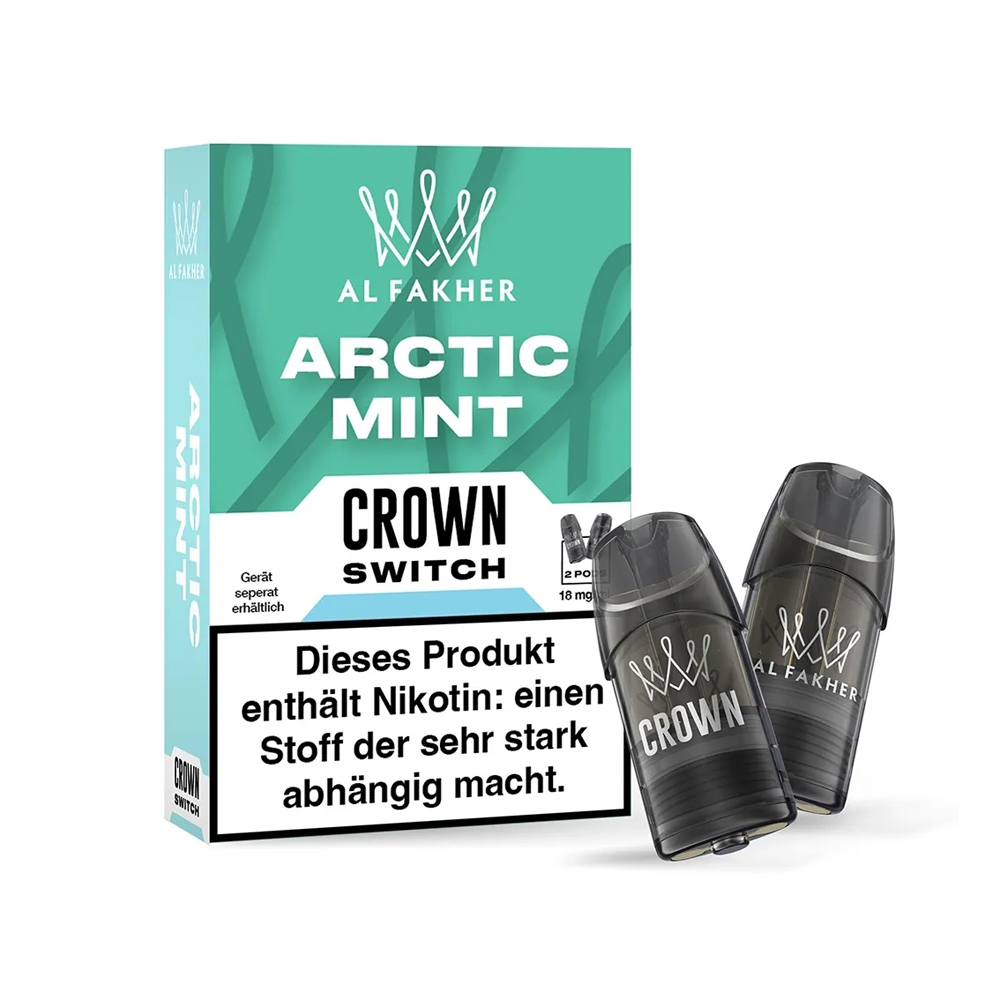 Al Fakher Crown Switch Pod (2er Pack) - Arctic Mint