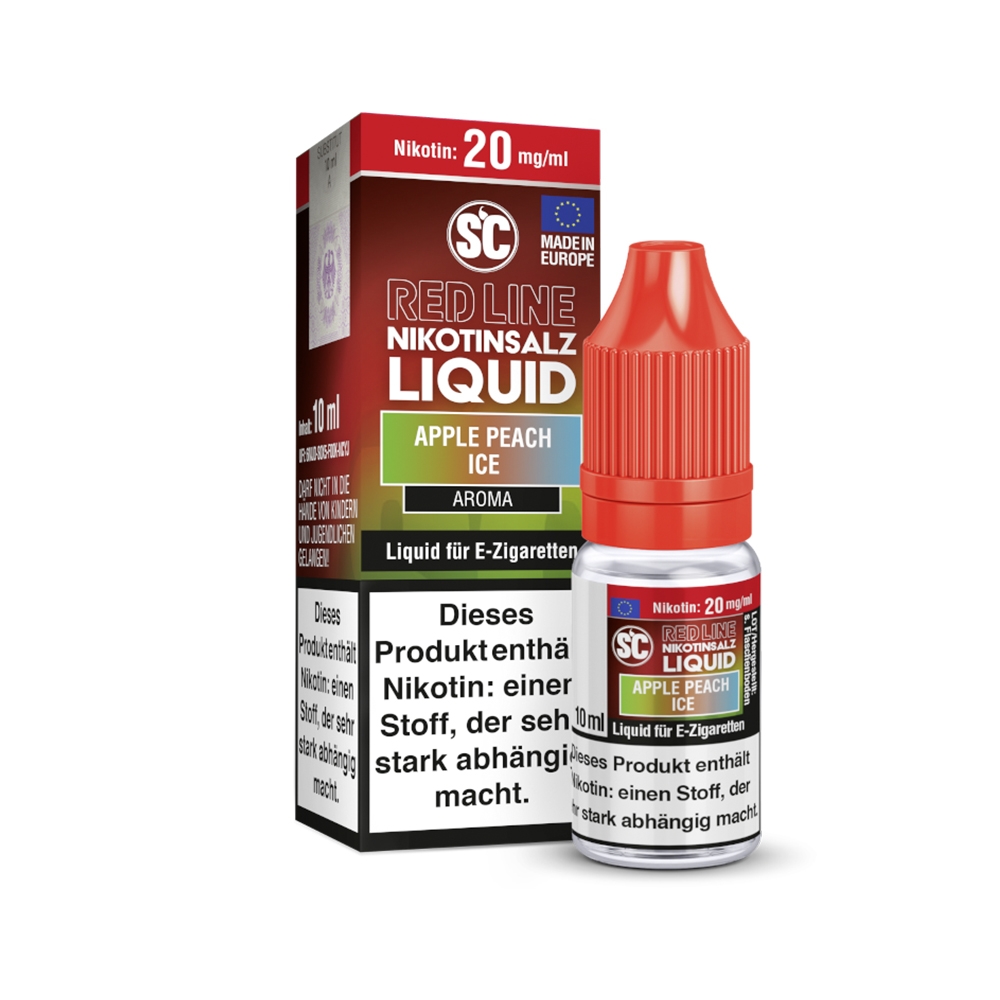 SC Red Line Nikotinsalz Liquid 20mg - Apple Peach Ice