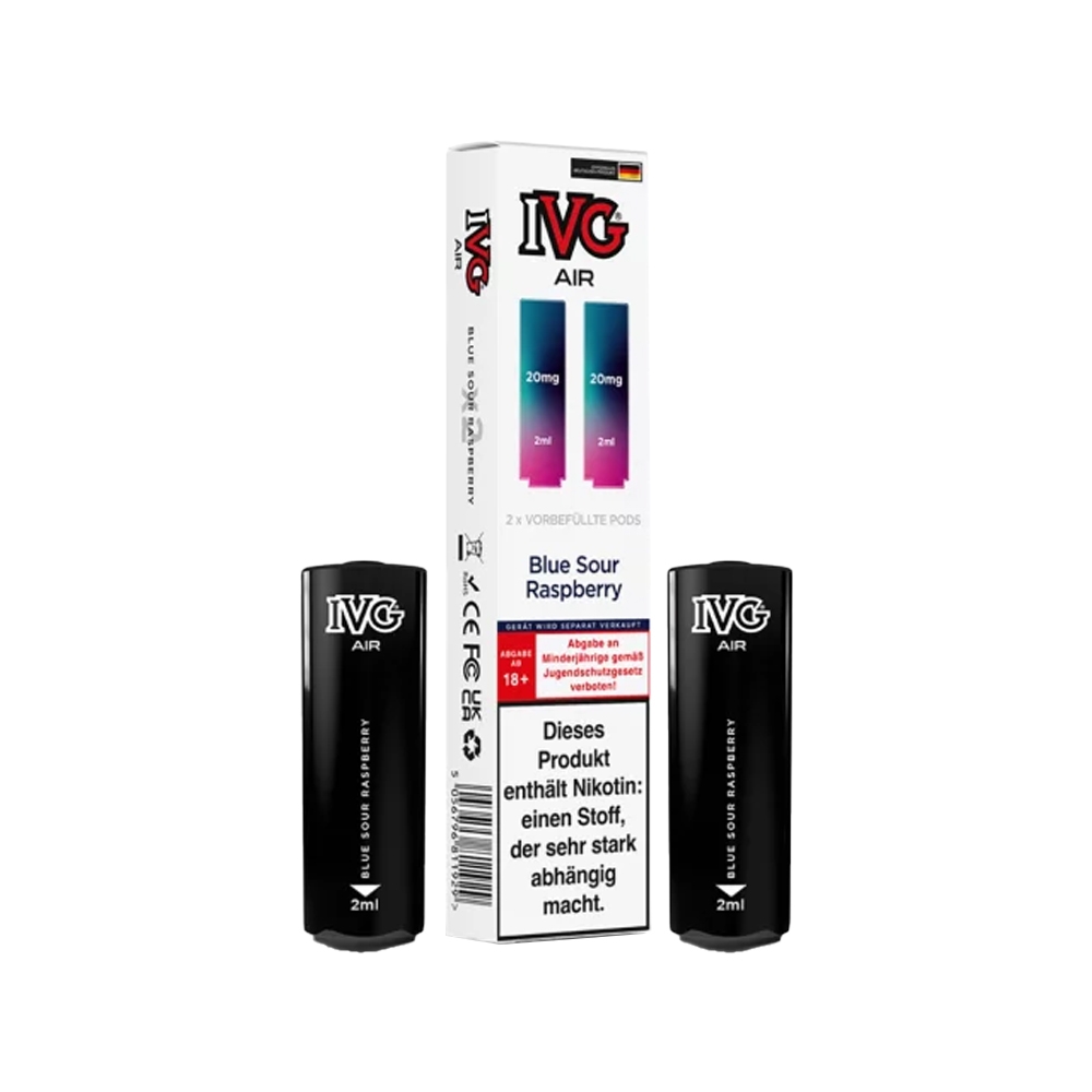 IVG AIR 2 in 1 POD (2er Pack) - Blue Sour Raspberry 20mg