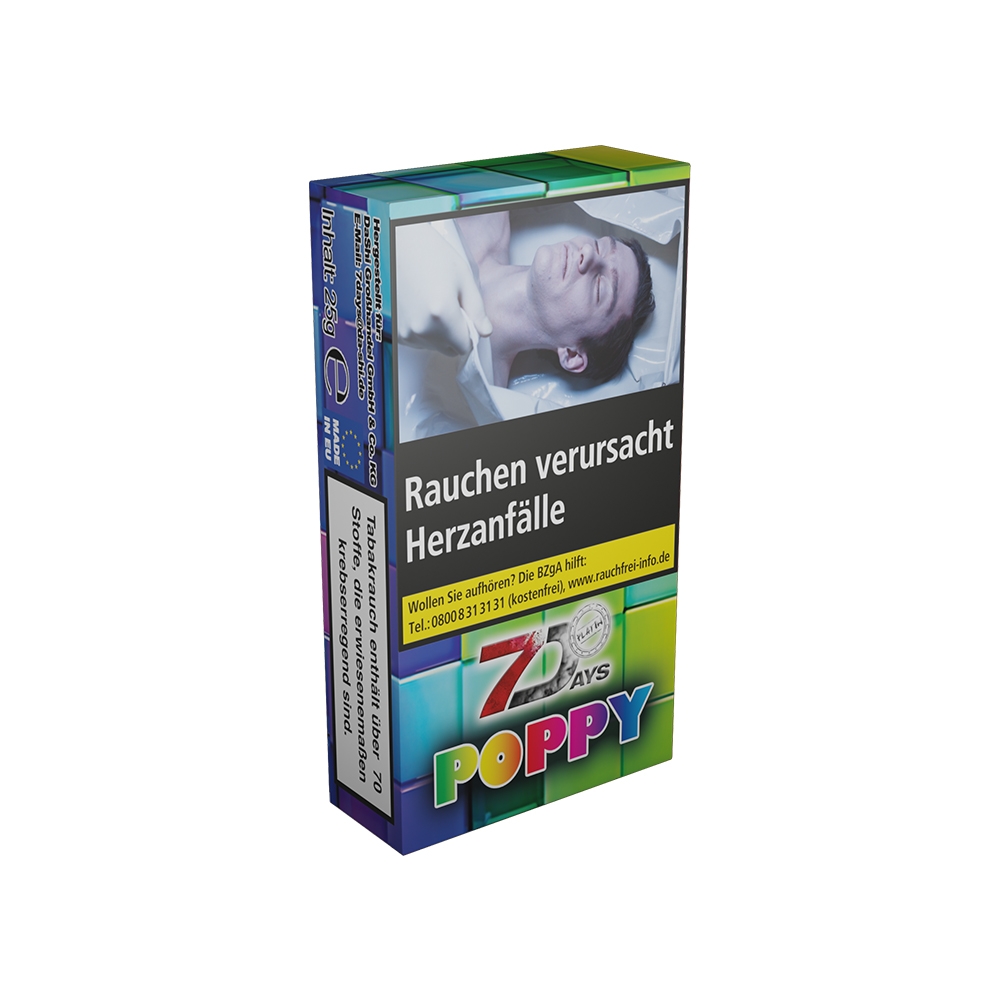 7 Days Tabak Platin 25g - Poppy