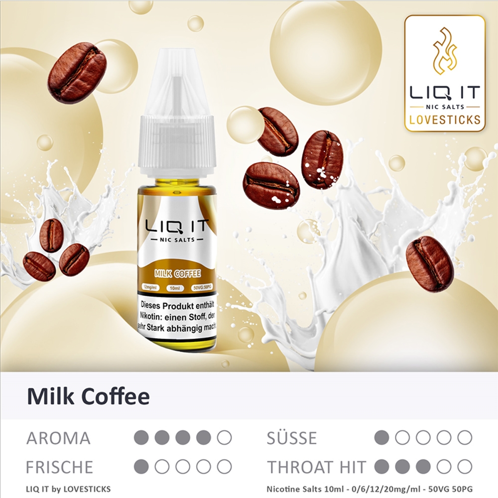Lovesticks LIQ IT 12mg - Milk Coffee 