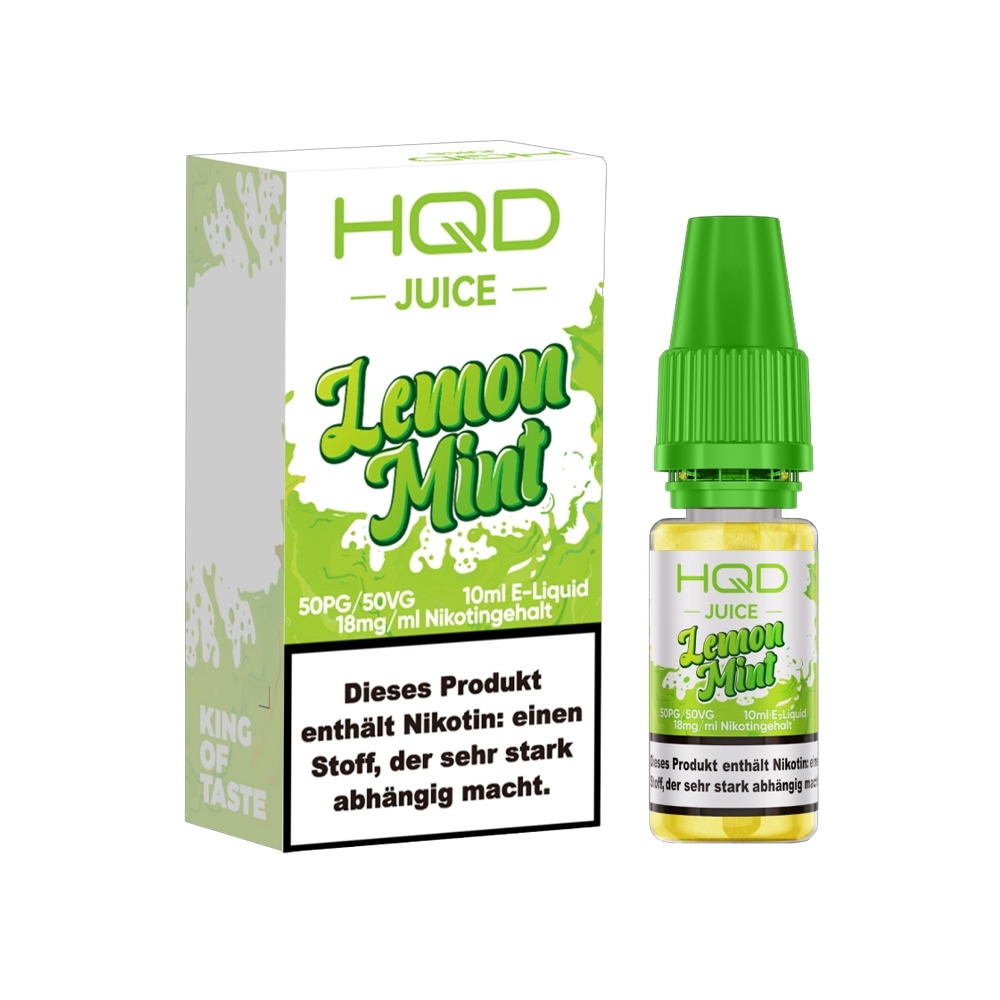 HQD Juice 18mg Liquid - Lemon Mint