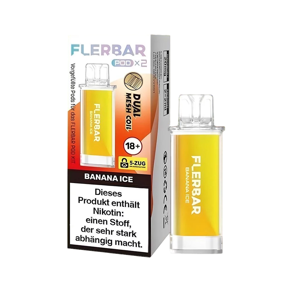 Flerbar POD (2stk) - Banana Ice 20mg