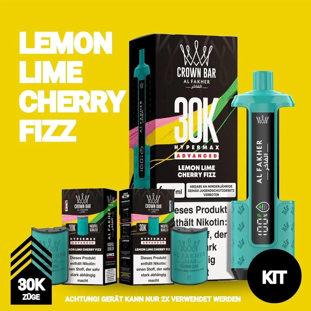 Al Fakher 30K Hypermax - Lemon Lime Cherry Fizz