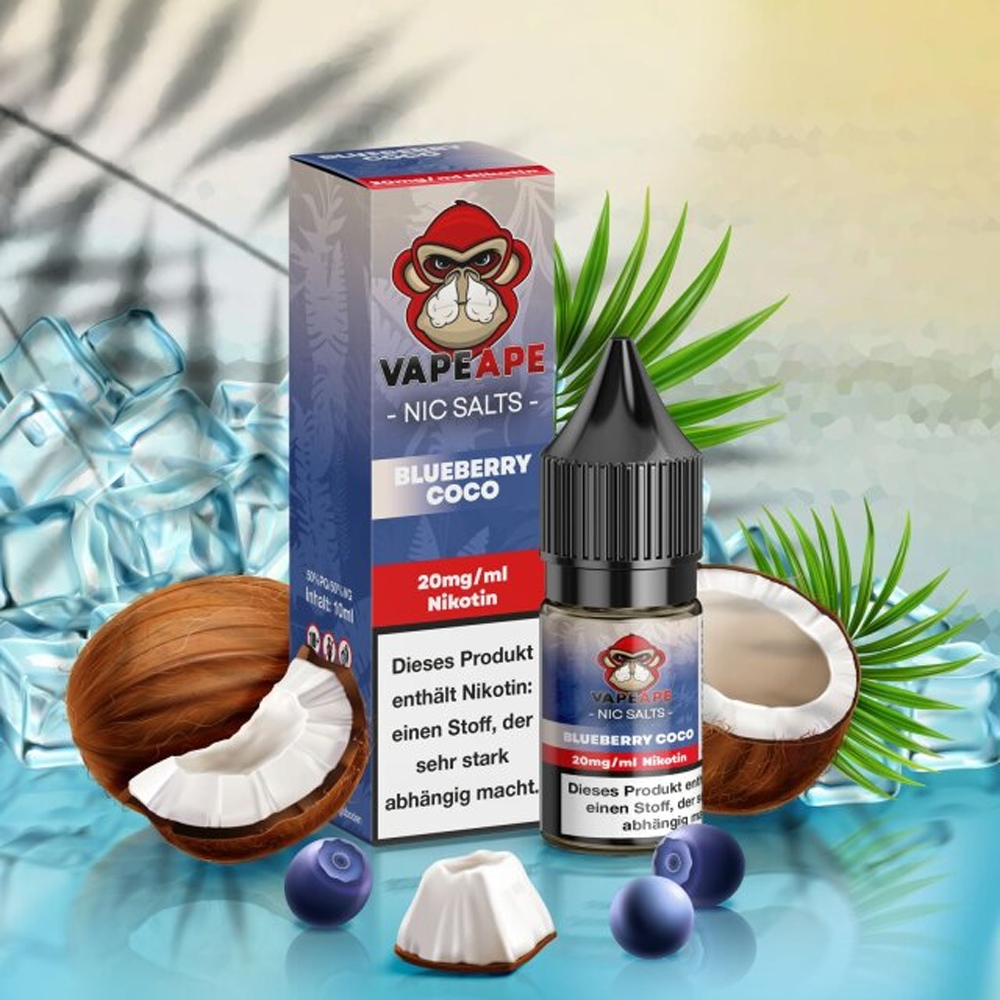 VapeApe Nic Salt Liquid 20mg - Blueberry Coco
