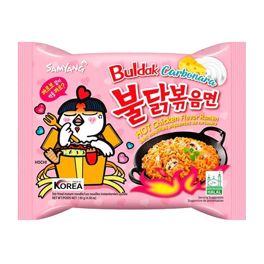 Buldak Hot Chicken Ramen 130g - Carbonara