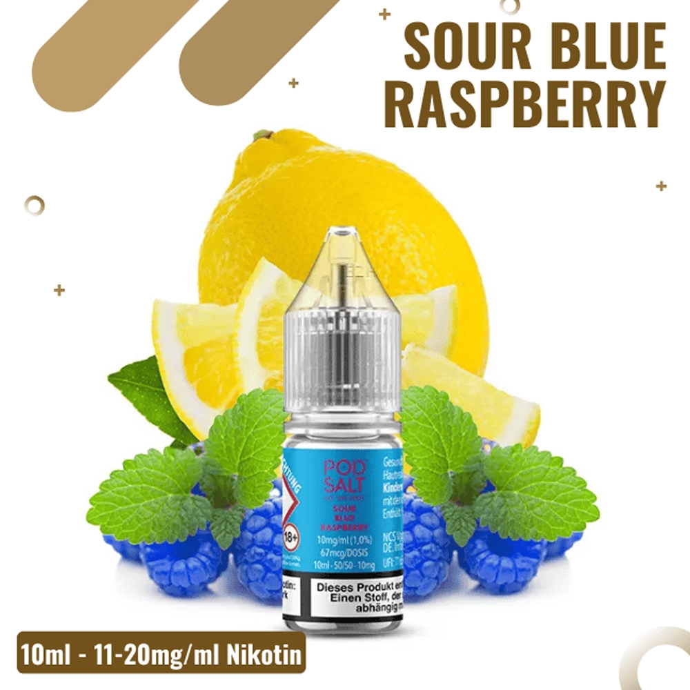 POD SALT X Liquid 20mg - Sour Blue Raspberry