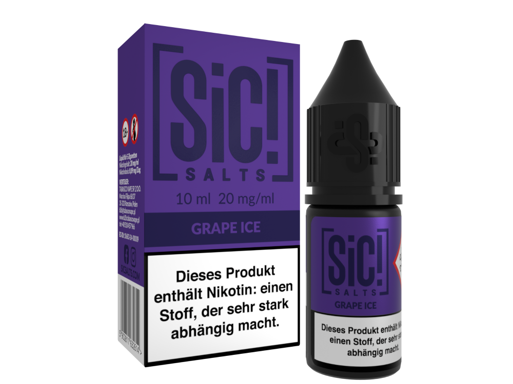 Sic! Salts Liquid 20mg - Grape Ice
