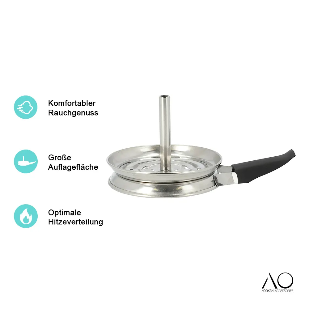 AO Pfännchen Kaminaufsatz Edelstahl