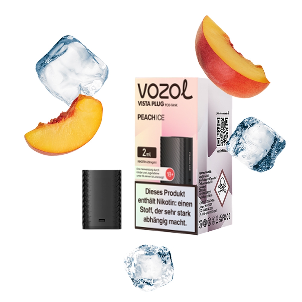 Vozol Vista Plug Verdampfer Pod 2ml - Peach Ice
