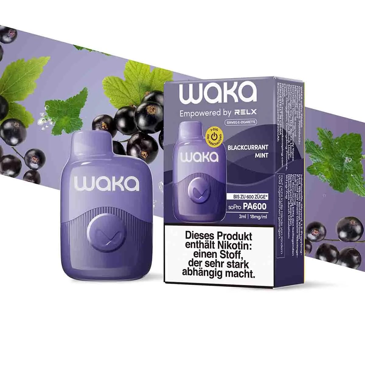 Waka soPro PA600 Vape - Blackcurrant Mint