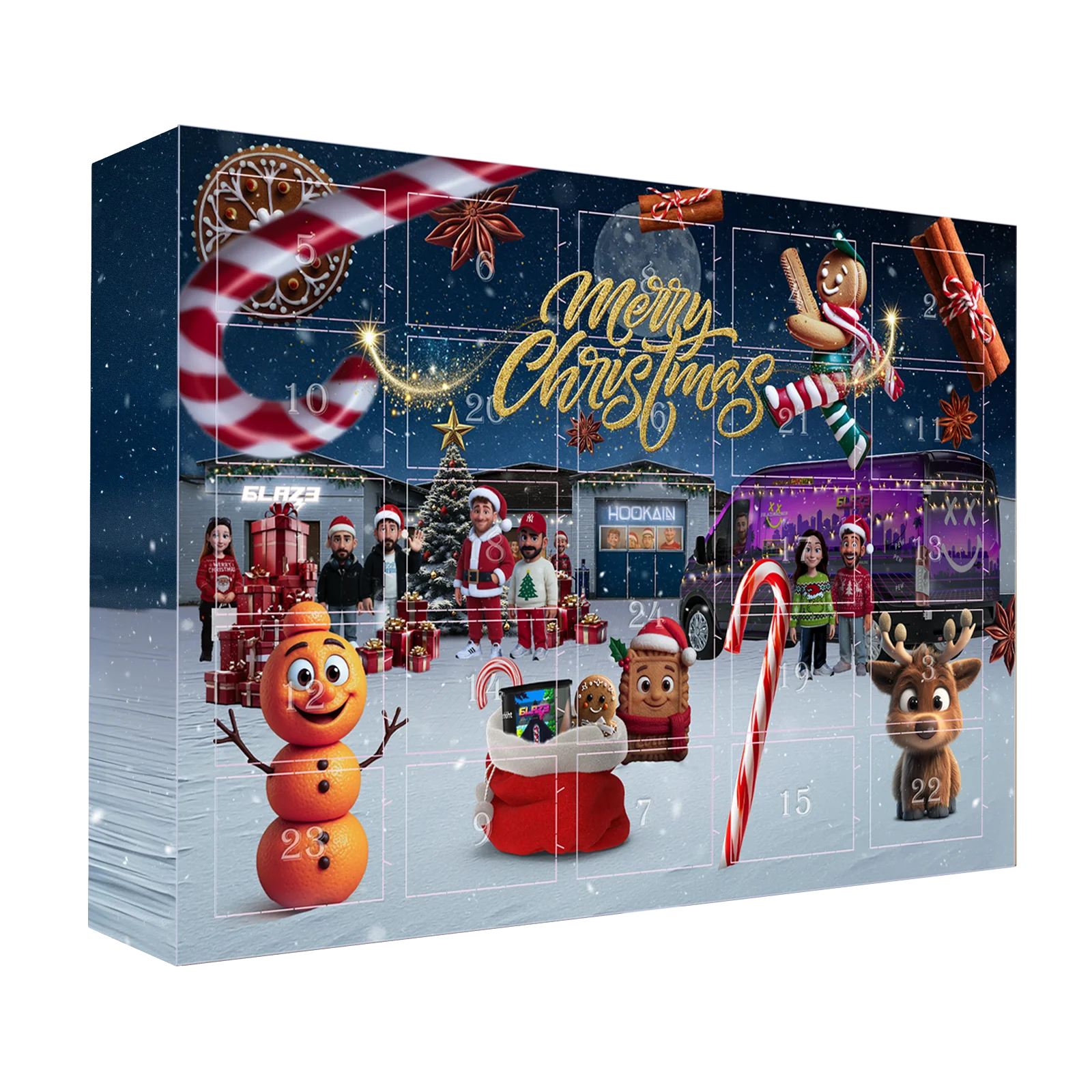 Hookain X-Mas Adventskalender - 24 x 25 g