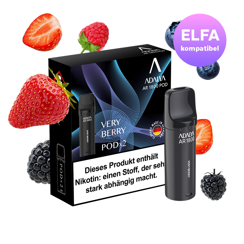 Adalya AR1800 Pod (2stk) - Very Berry 20mg