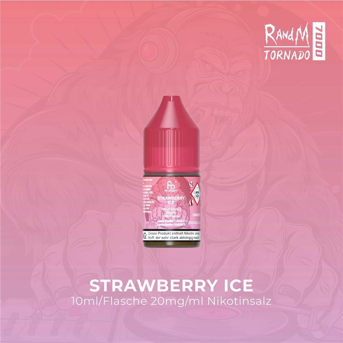 RandM Tornado Liquid 20mg - Strawberry Ice 
