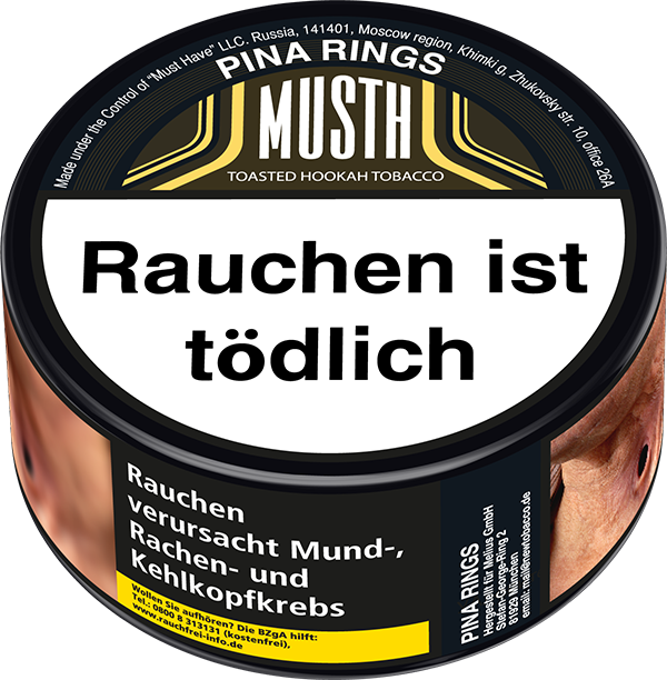 MustH Tobacco 125g - Pina Rings