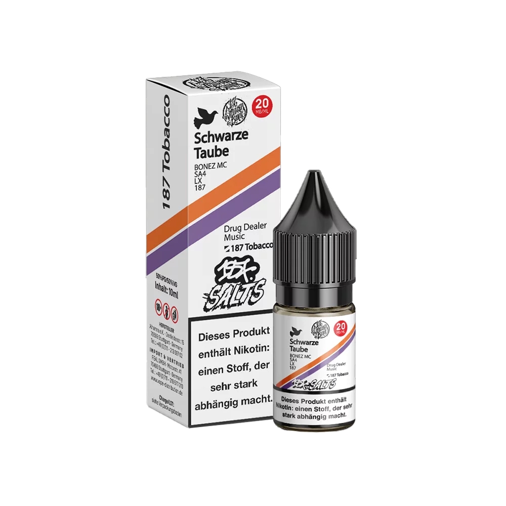 187 NicSalt Liquid 20mg - Schwarze Taube 