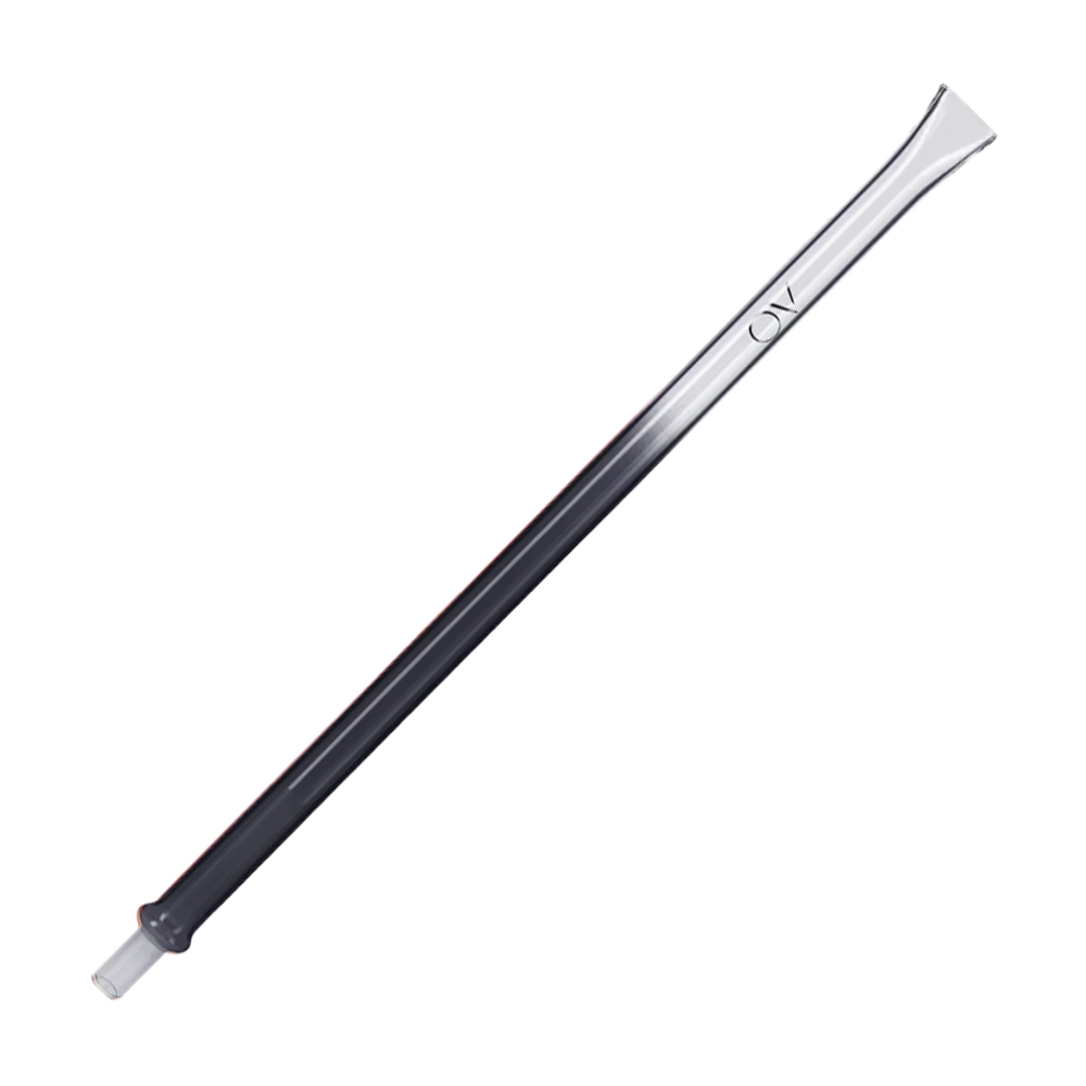 AO Hookah Glasmundstück Colored - Flat Schwarz
