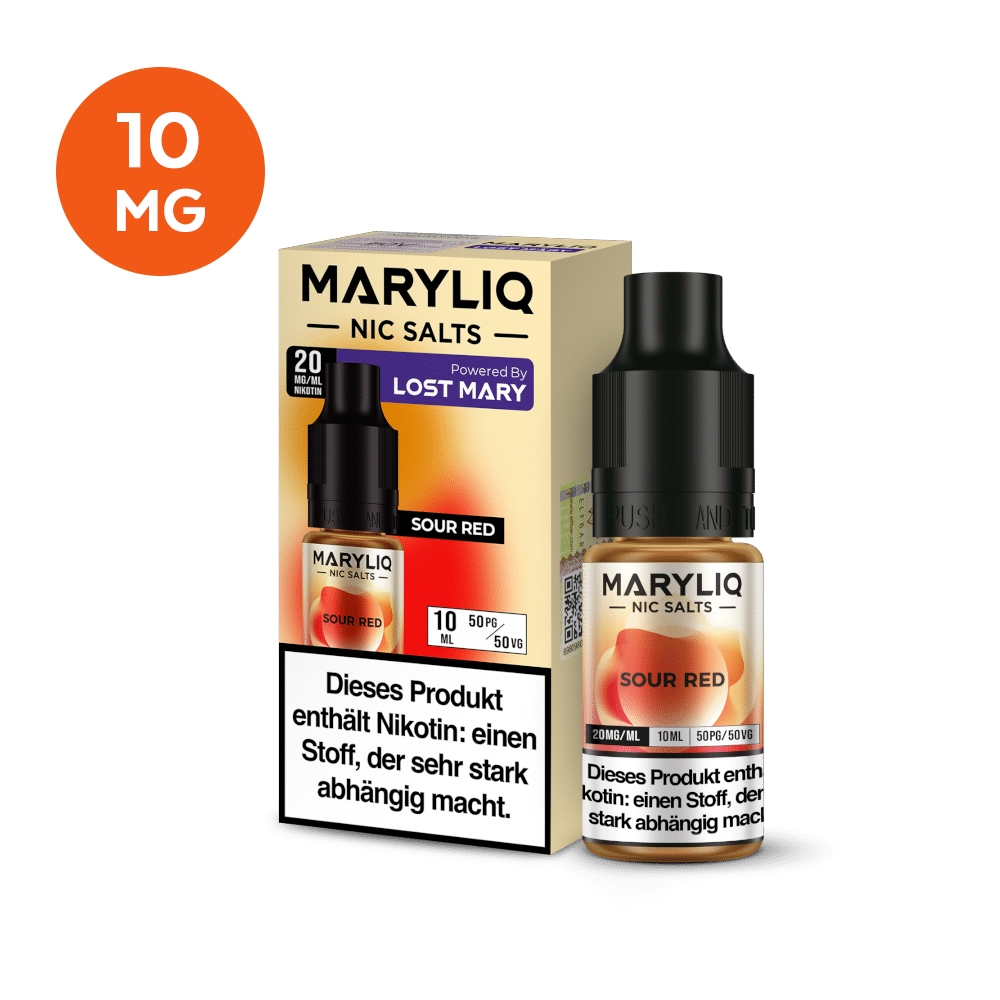 MARYLIQ Nikotinsalz Liquid 10mg - Sour Red
