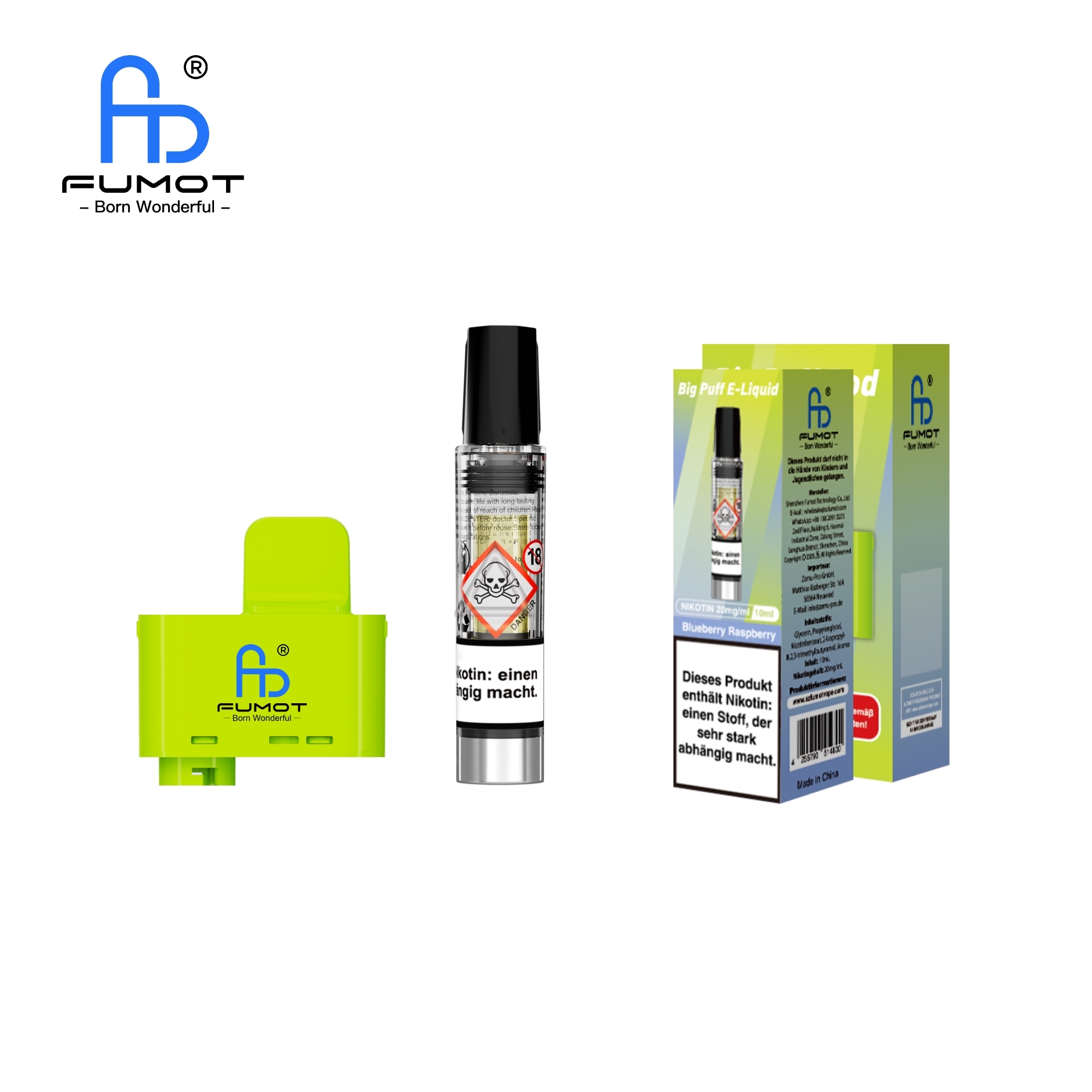 RandM Tornado Big Puff Pod Set - Blueberry Raspberry