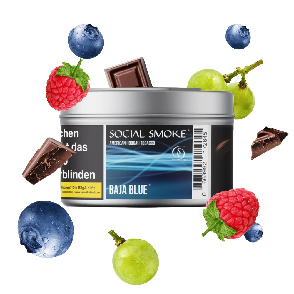Social Smoke 200g - Baja Blue