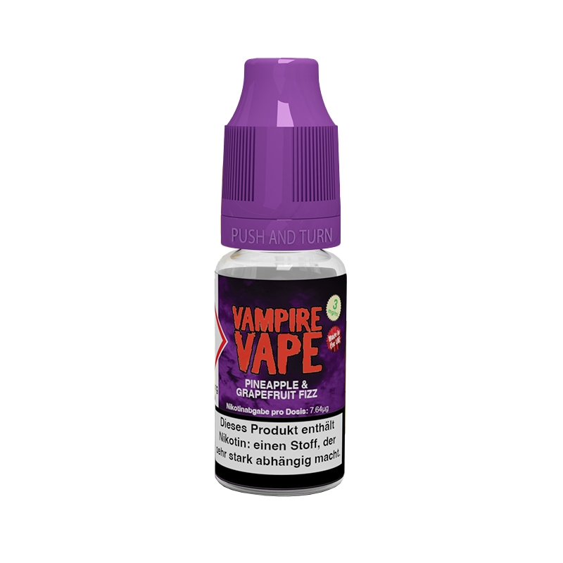 Vampire Vape E-Liquid 10ml 0mg - Pineapple Grapefruit Fizz