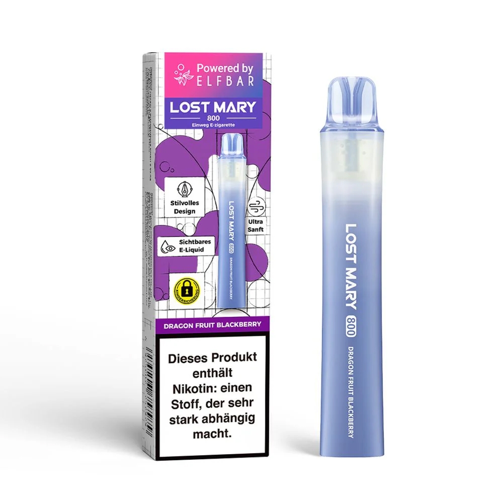 Elfbar Lost Mary LM800 E-Shisha 20mg - Dragonfruit Blackberry