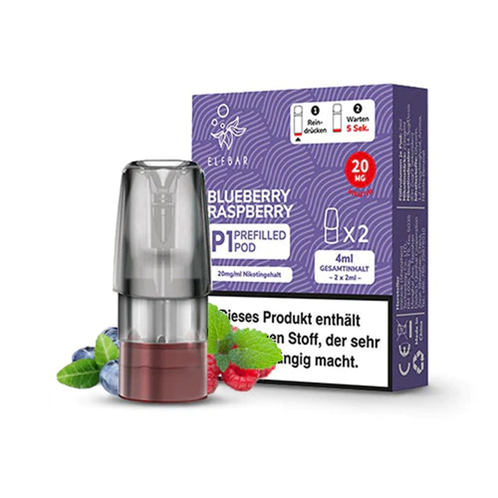 Elfbar Mate500 POD (2stk) - Blueberry Raspberry 20mg