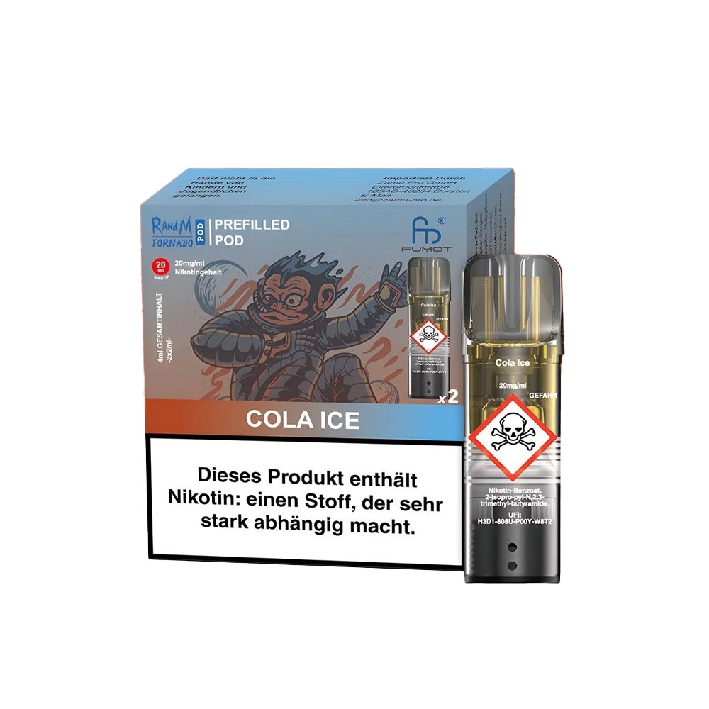 RandM Tornado Pods (2stk) 20mg - Cola Ice