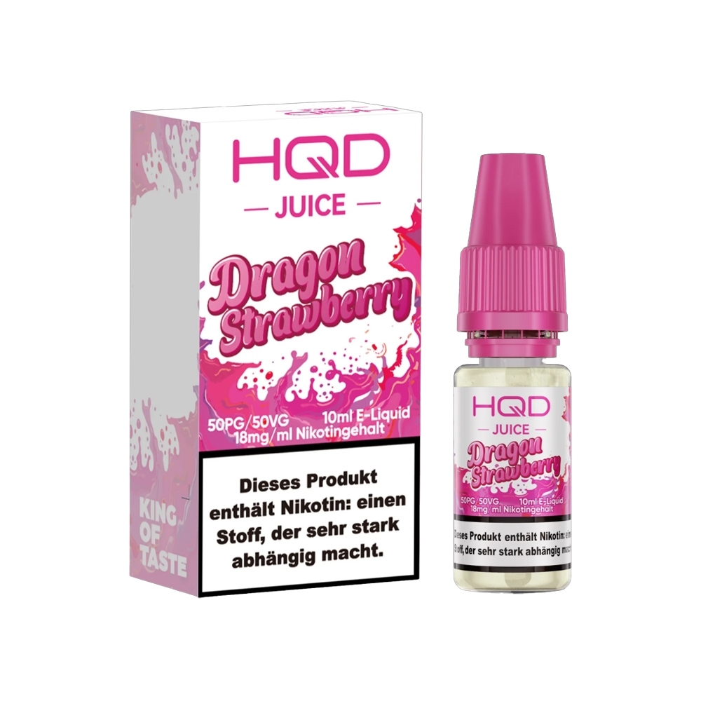 HQD Juice 18mg Liquid - Dragon Strawberry