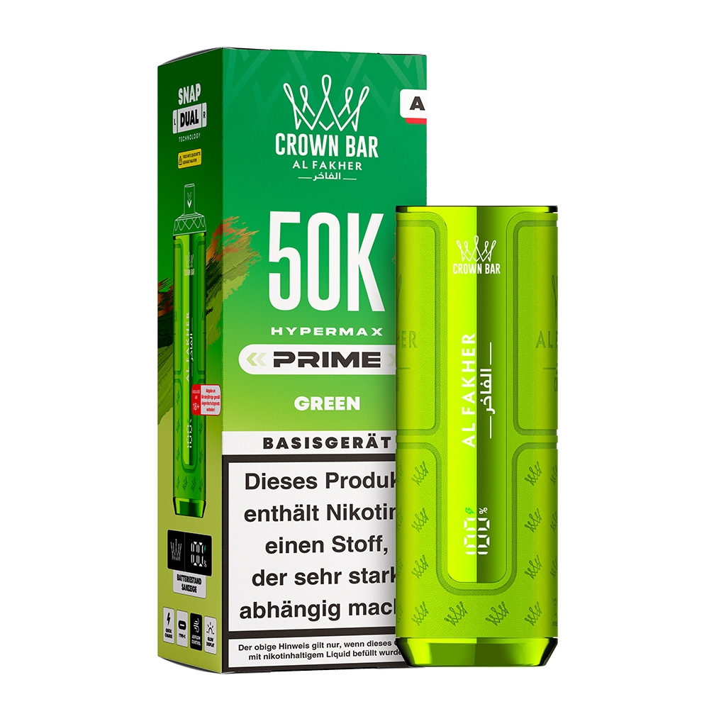 Al Fakher Hypermax Prime 50K Basisgerät - Green