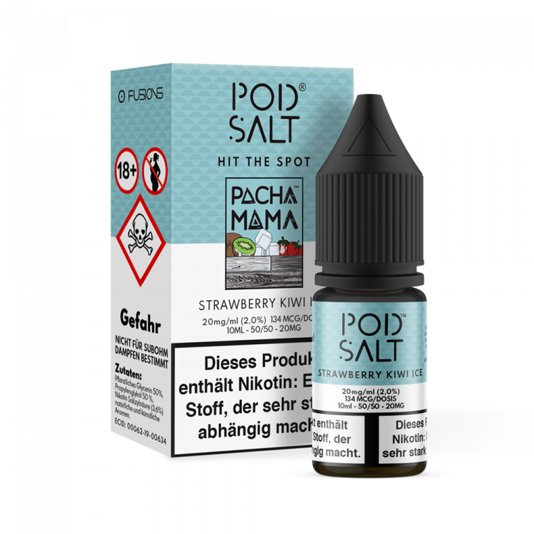 POD SALT Fusion Liquid 20mg - Pacha Mama Strawberry Kiwi Ice