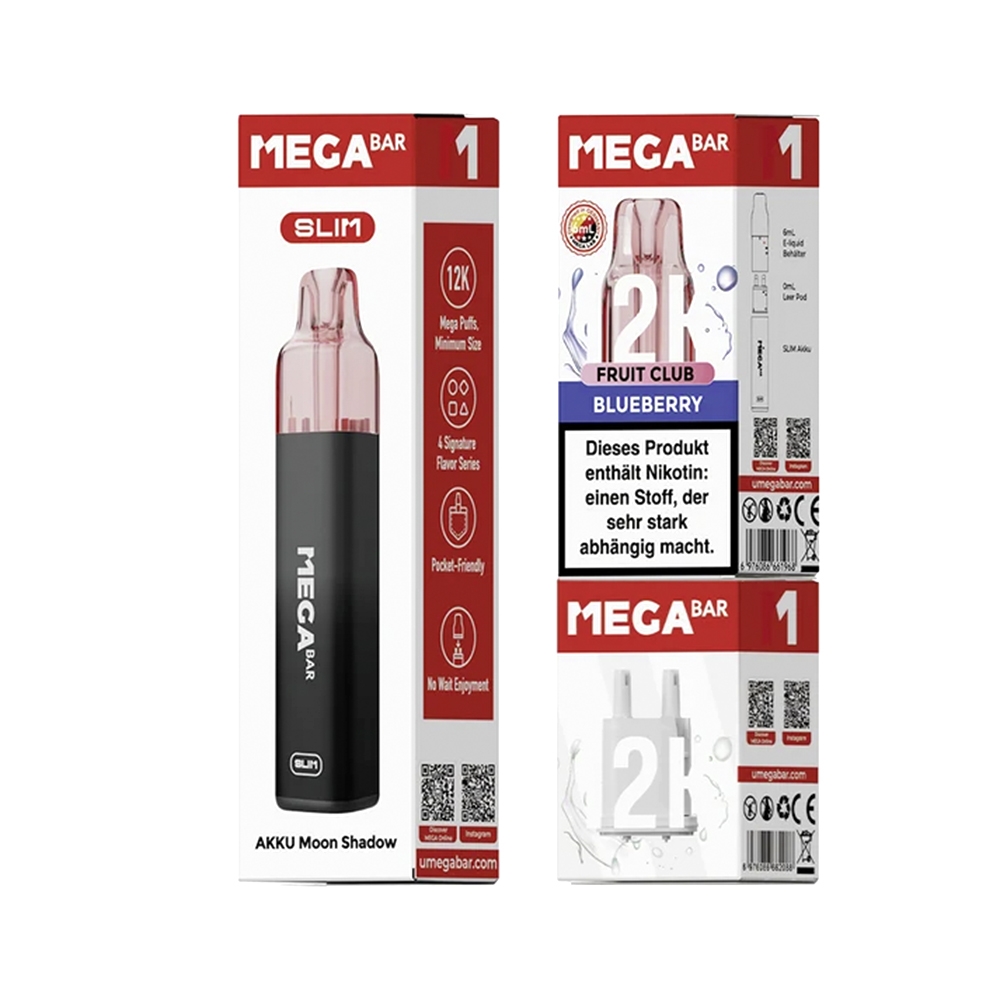 Megabar Slim 12K Starterkit - Blueberry