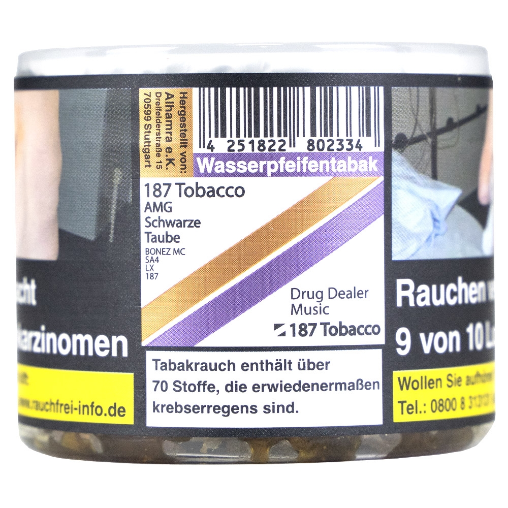 187 Tobacco 25g - AMG Schwarze Taube 187 Tobacco 25g - AMG Schwarze Taube