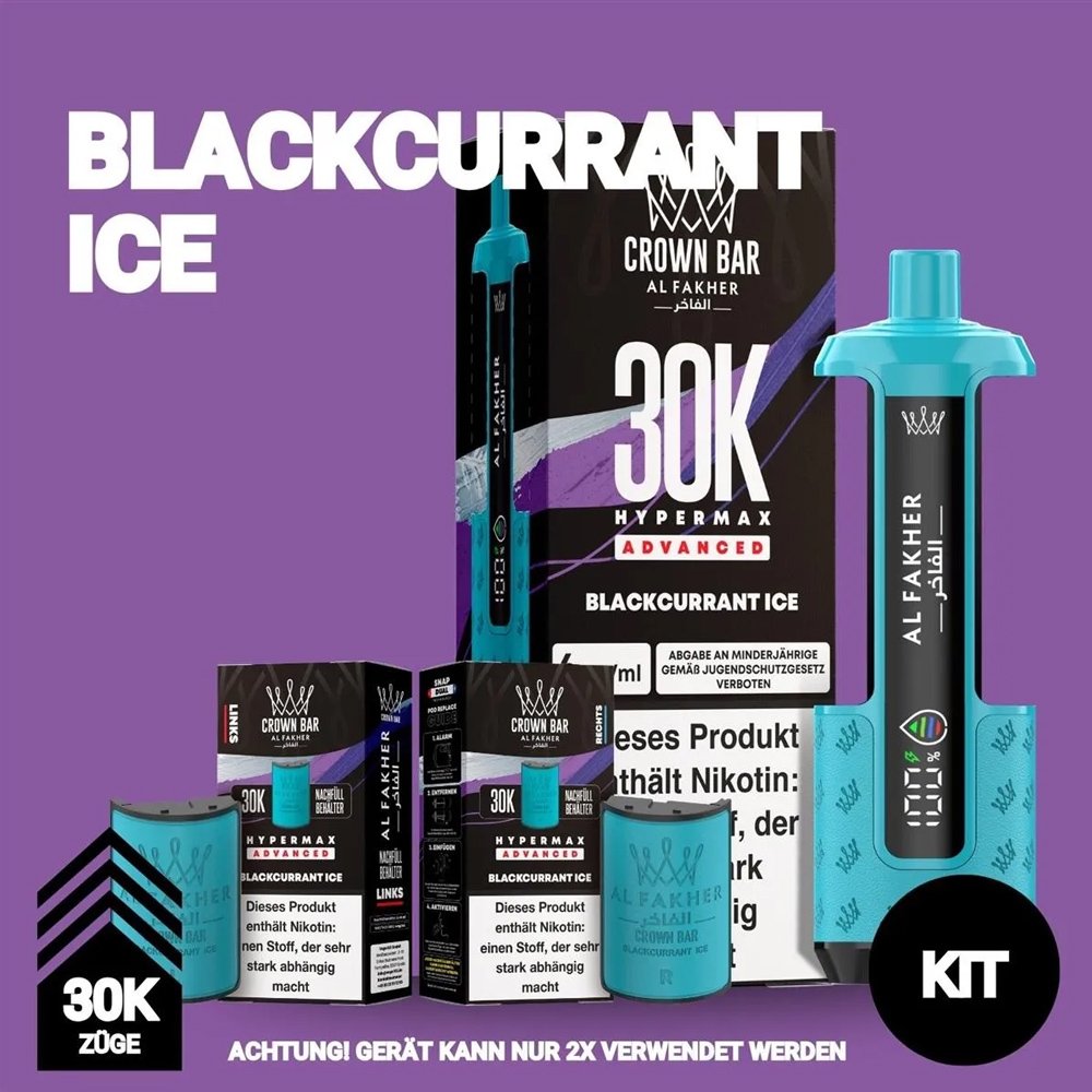 Al Fakher 30K Hypermax - Blackcurrant Ice