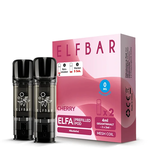 Elfbar ELFA Nikotinfrei POD (2stk) - Cherry