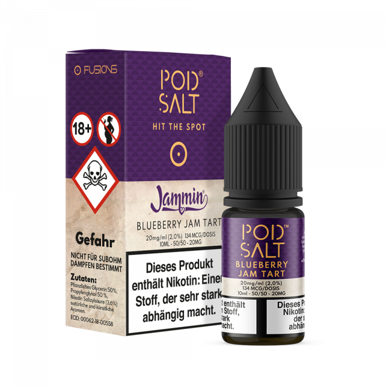 POD SALT Fusion Liquid 20mg - Blueberry Jam Tart