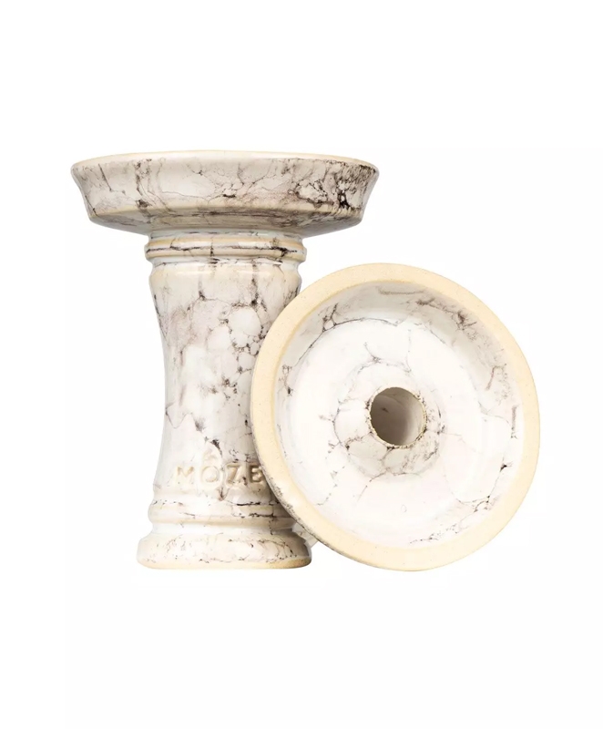 Moze Epos Phunnel v2 - White Structured Shisha Kopf